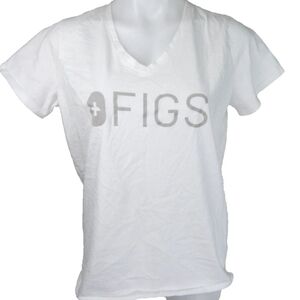 Figs V-Neck Logo Tee